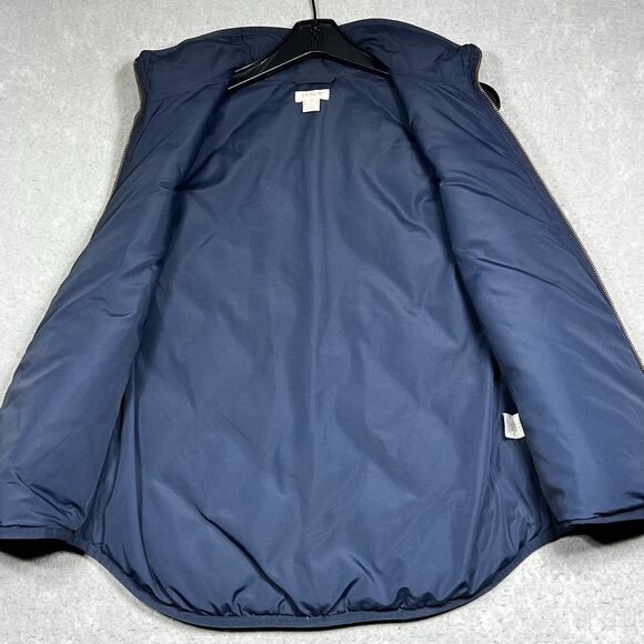 J Crew Vest Womens Small Blue Excursion Puffer Jacket Full Zip Quilted Down - Picture 9 of 11